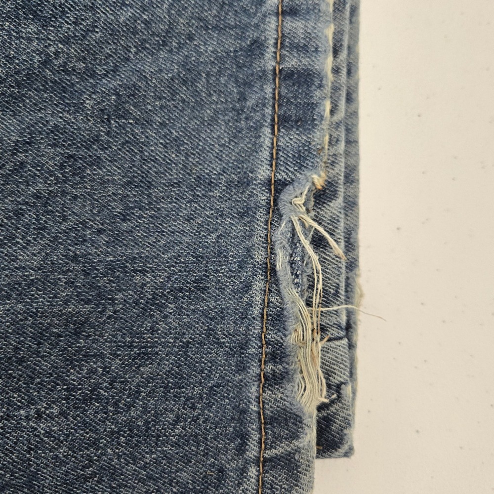 DAZY Jeans Wide Leg Blue Denim Distressed Junior Size S Skater Y2K - Picture 6 of 7